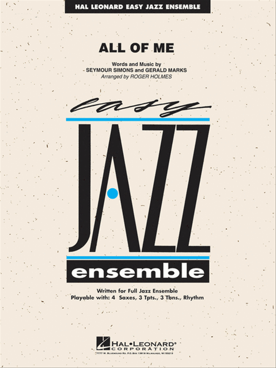All of Me Jazz Ensemble scores gallery preview page 1