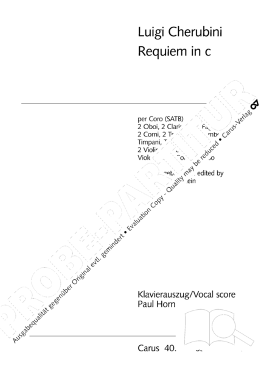 Requiem in C minor 4-Part scores gallery preview page 2