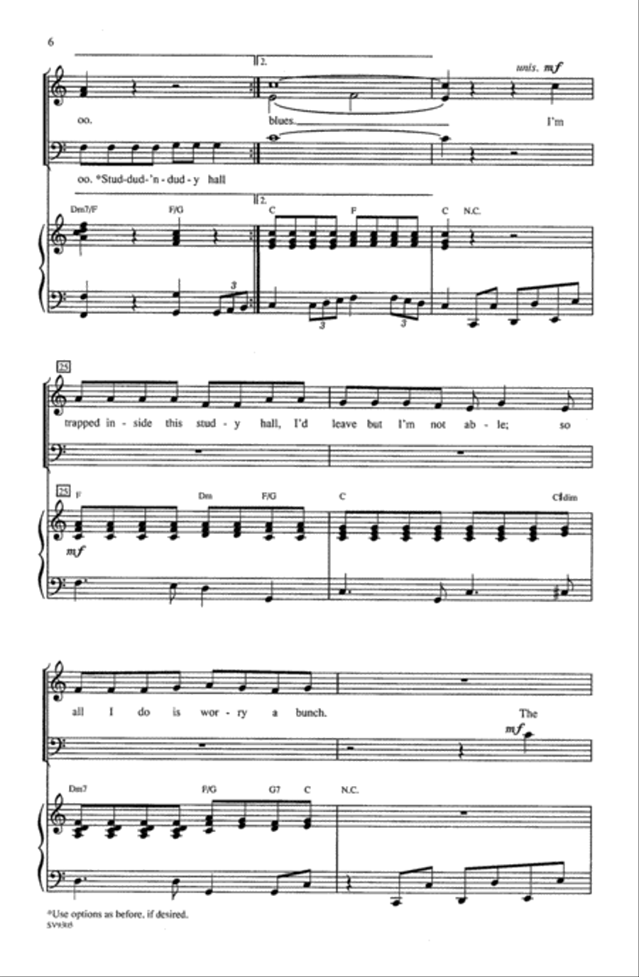 Study Hall Blues Study Hall Blues Choir scores gallery preview page 4