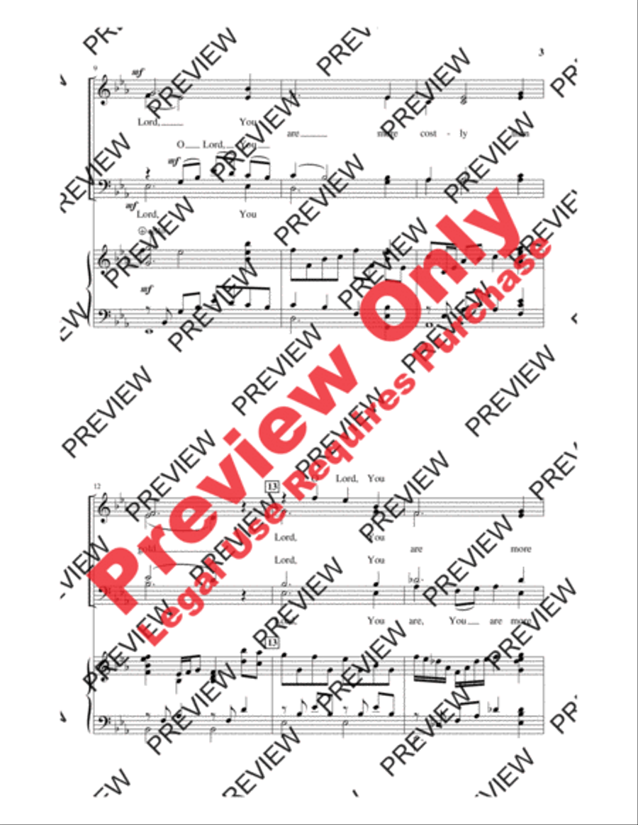 More Precious Than Silver with Give Me Jesus 4-Part scores gallery preview page 14