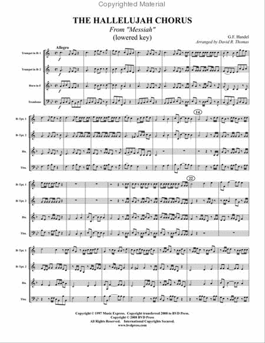 Festive Brass Album Brass Quartet scores gallery preview page 10