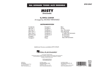 Book cover for Misty (Emocionado) (arr. Michele Fernández) - Conductor Score (Full Score)