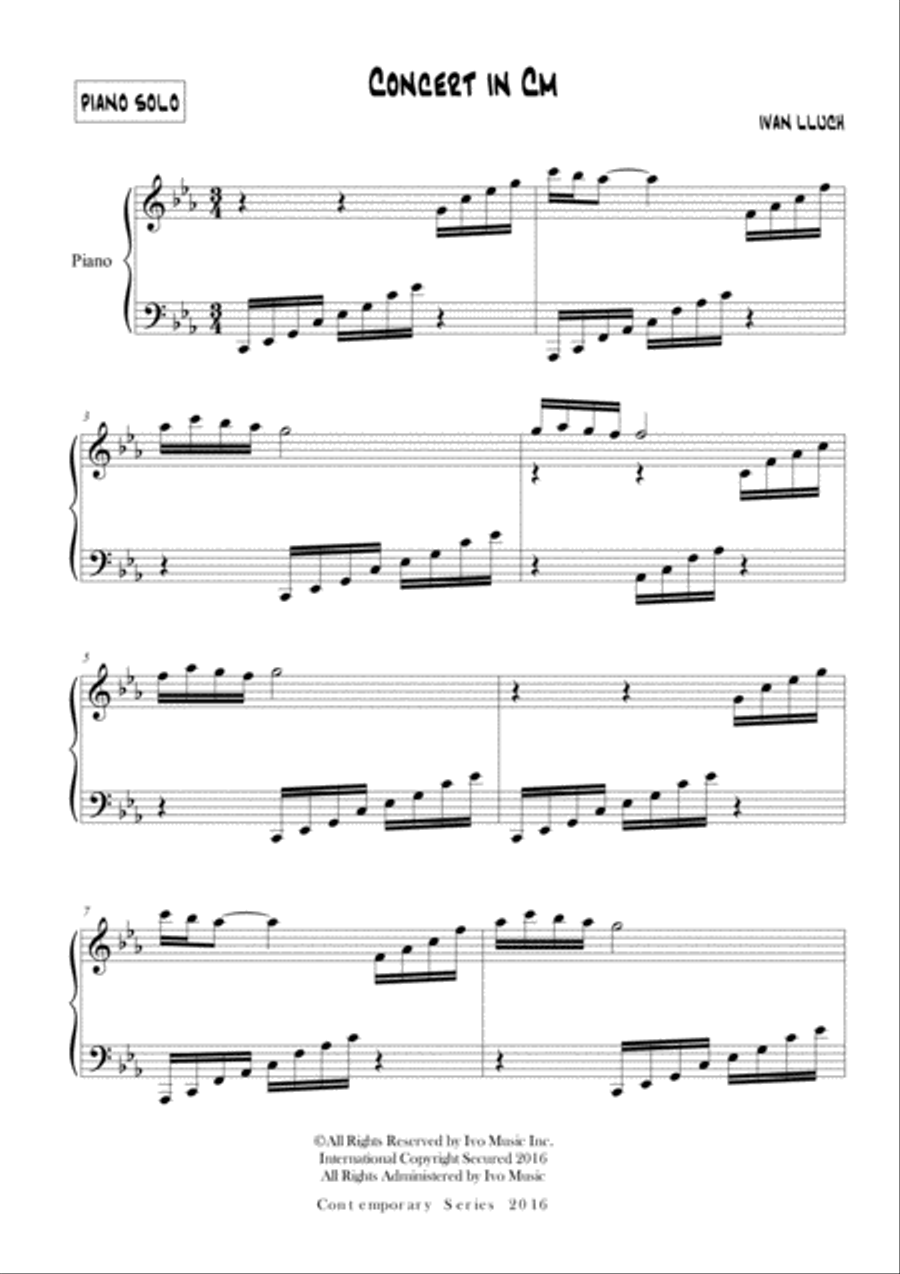 Concert in Cm Concert in Cm Piano Solo scores gallery preview page 2