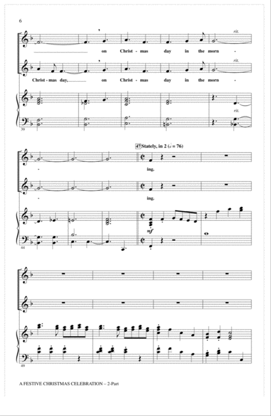 A Festive Christmas Celebration 2-Part scores gallery preview page 4