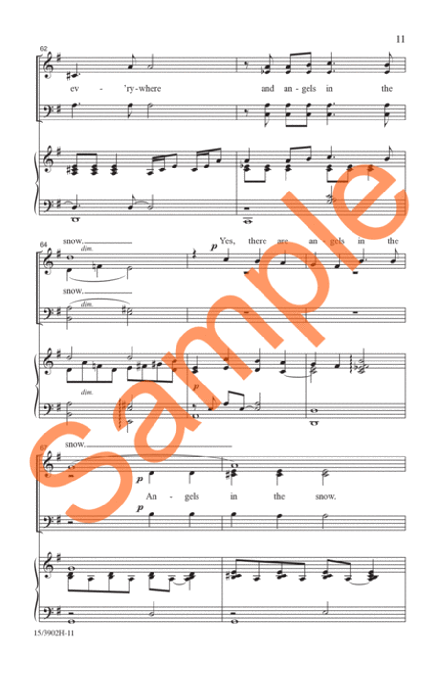 Snow Angels Snow Angels 4-Part scores gallery preview page 10