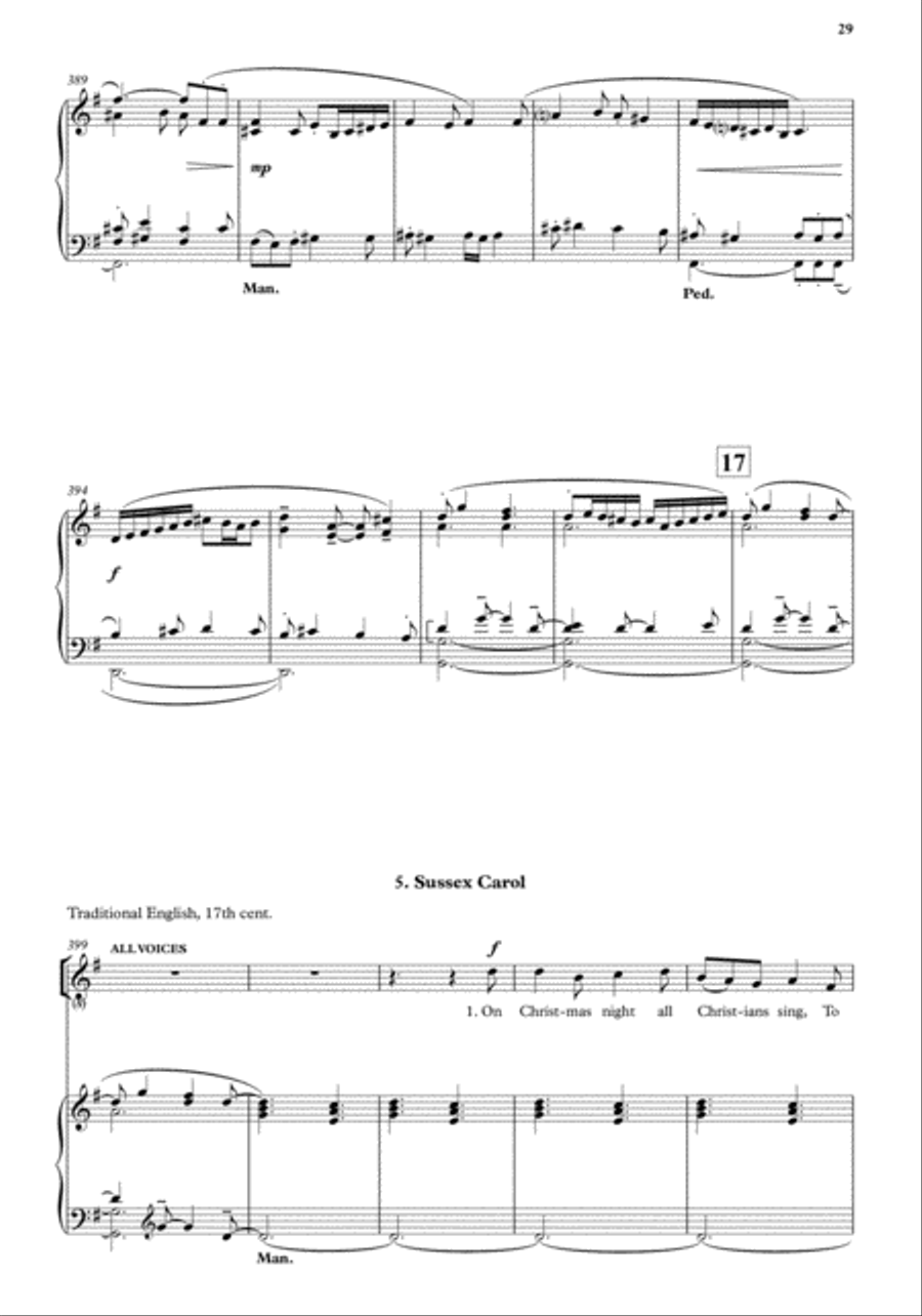 A Winter's Night 4-Part scores gallery preview page 10