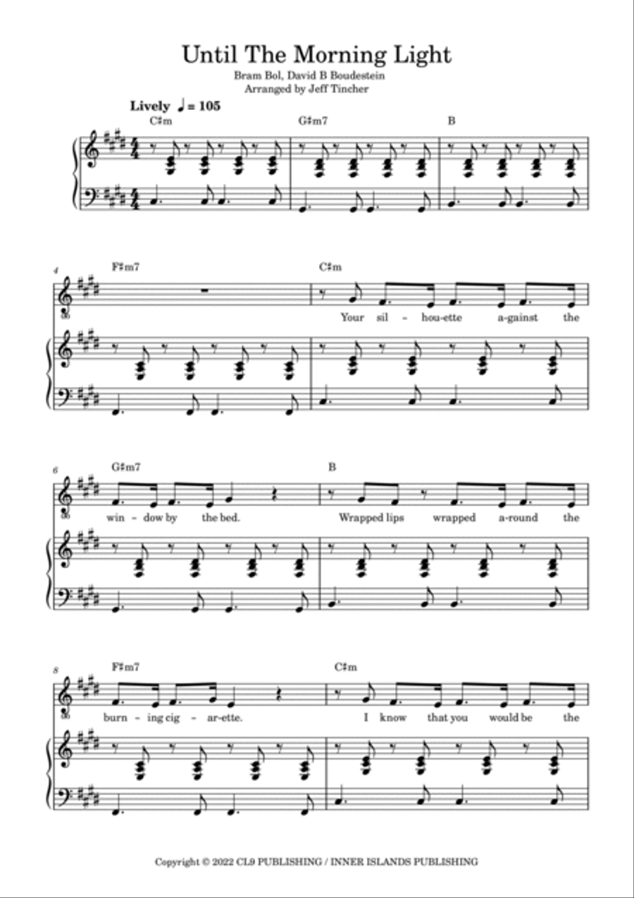 Until The Morning Light Until The Morning Light Piano, Vocal, Guitar scores gallery preview page 2