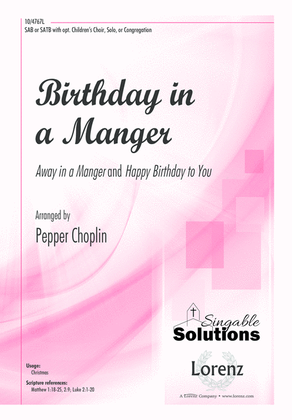 Book cover for Birthday in a Manger