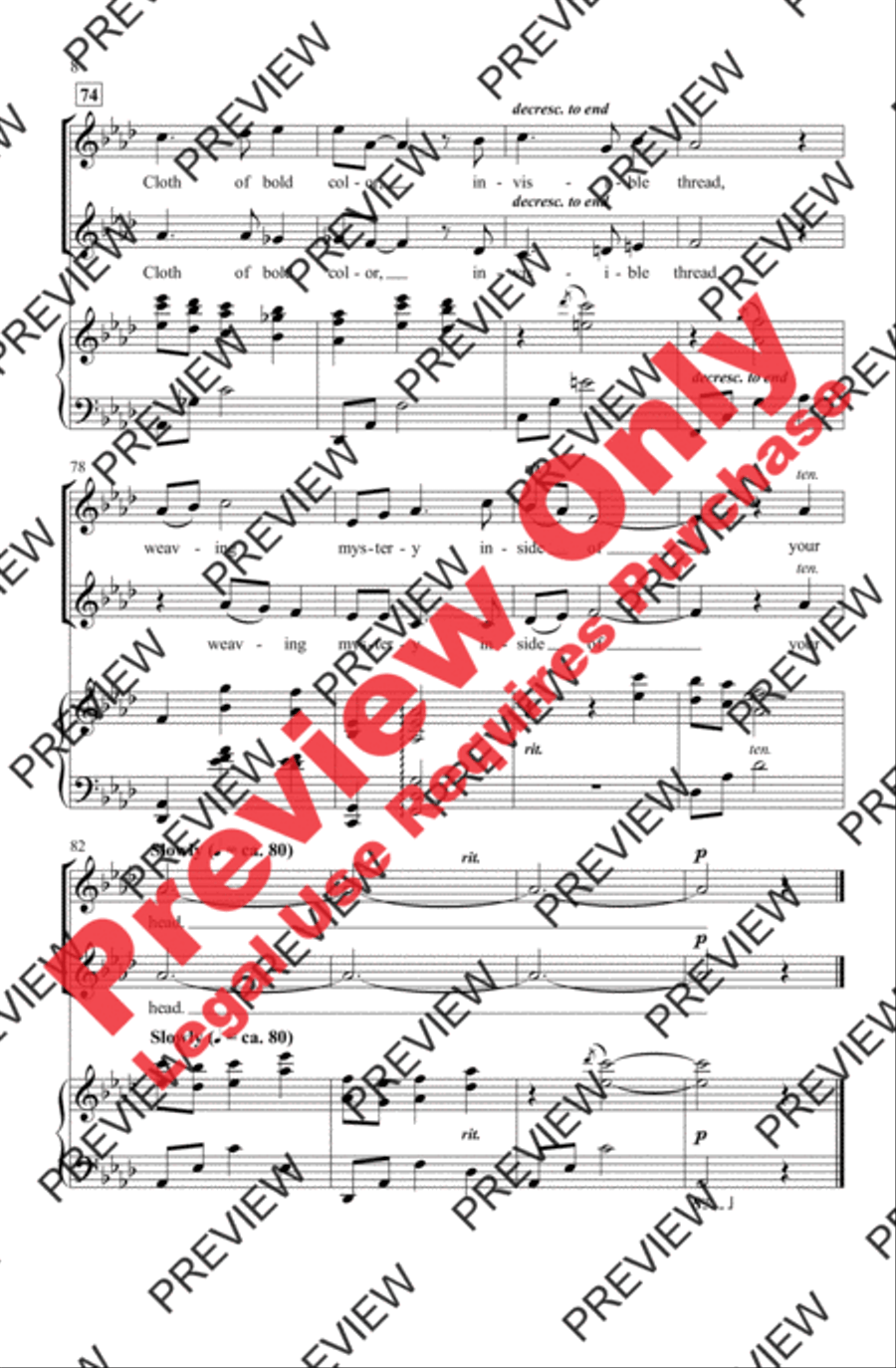 Dandelion Child 2-Part scores gallery preview page 8