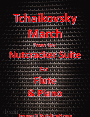 Book cover for Tchaikovsky: March from Nutcracker Suite for Flute & Piano
