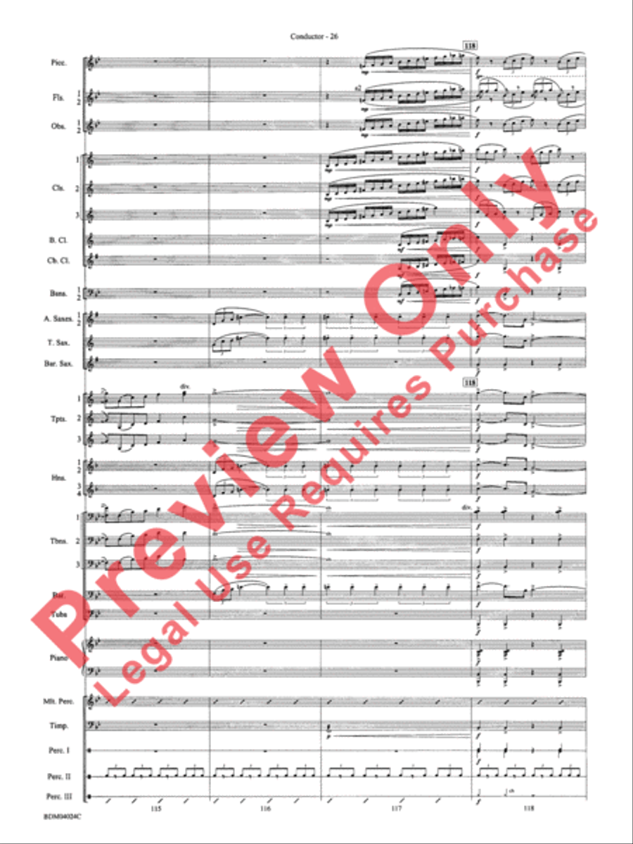 Ithaca (from The Odyssey (Symphony No. 2)) Concert Band scores gallery preview page 30