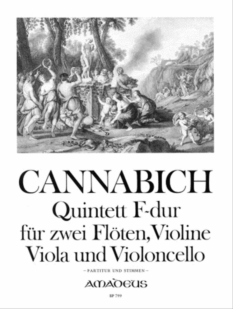 Quintet F major Flute scores gallery preview page 1