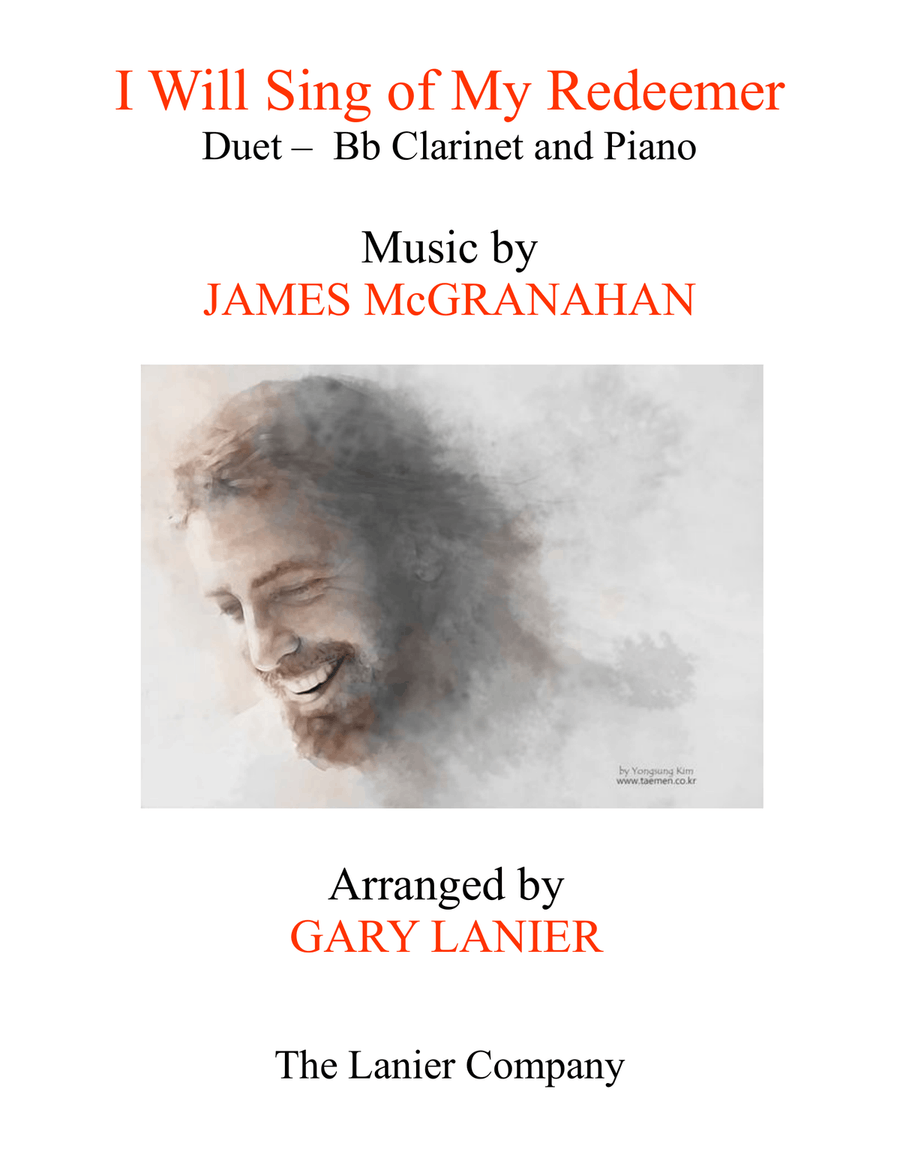 I WILL SING OF MY REDEEMER (Duet – Bb Clarinet & Piano with Score/Part) B-Flat Clarinet scores gallery preview page 1