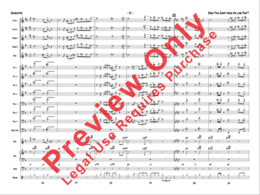 Does This Chart Make Me Look Phat? Jazz Ensemble scores gallery preview page 44