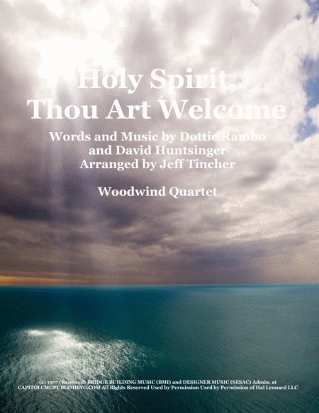 Holy Spirit, Thou Art Welcome image number null