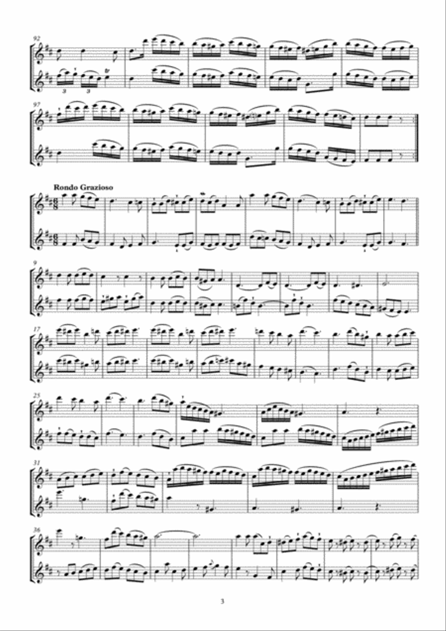 Six Devienne Flute Duets Op. 2 Flute Duet scores gallery preview page 3