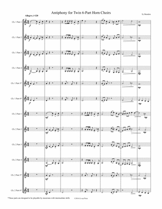 Antiphony for 8-12 part Horn Choir