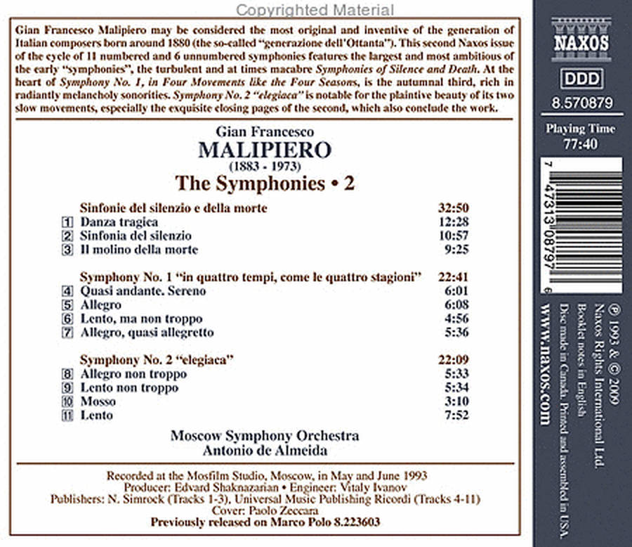 Volume 2: Symphonies (Nos. 1 and 2) image number null