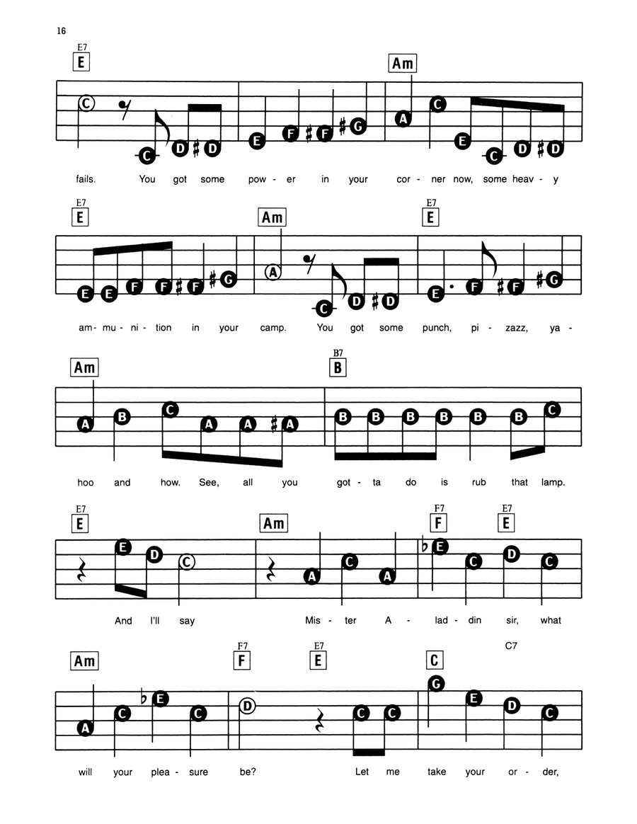 Friend Like Me (from Aladdin) Electronic Keyboard scores gallery preview page 2