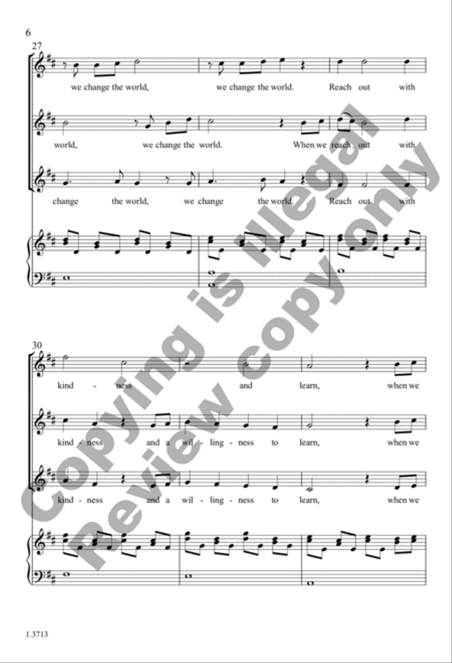 Change (Choral Score) SSA scores gallery preview page 6