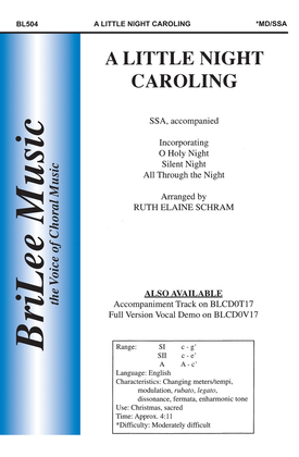 Book cover for A Little Night Caroling