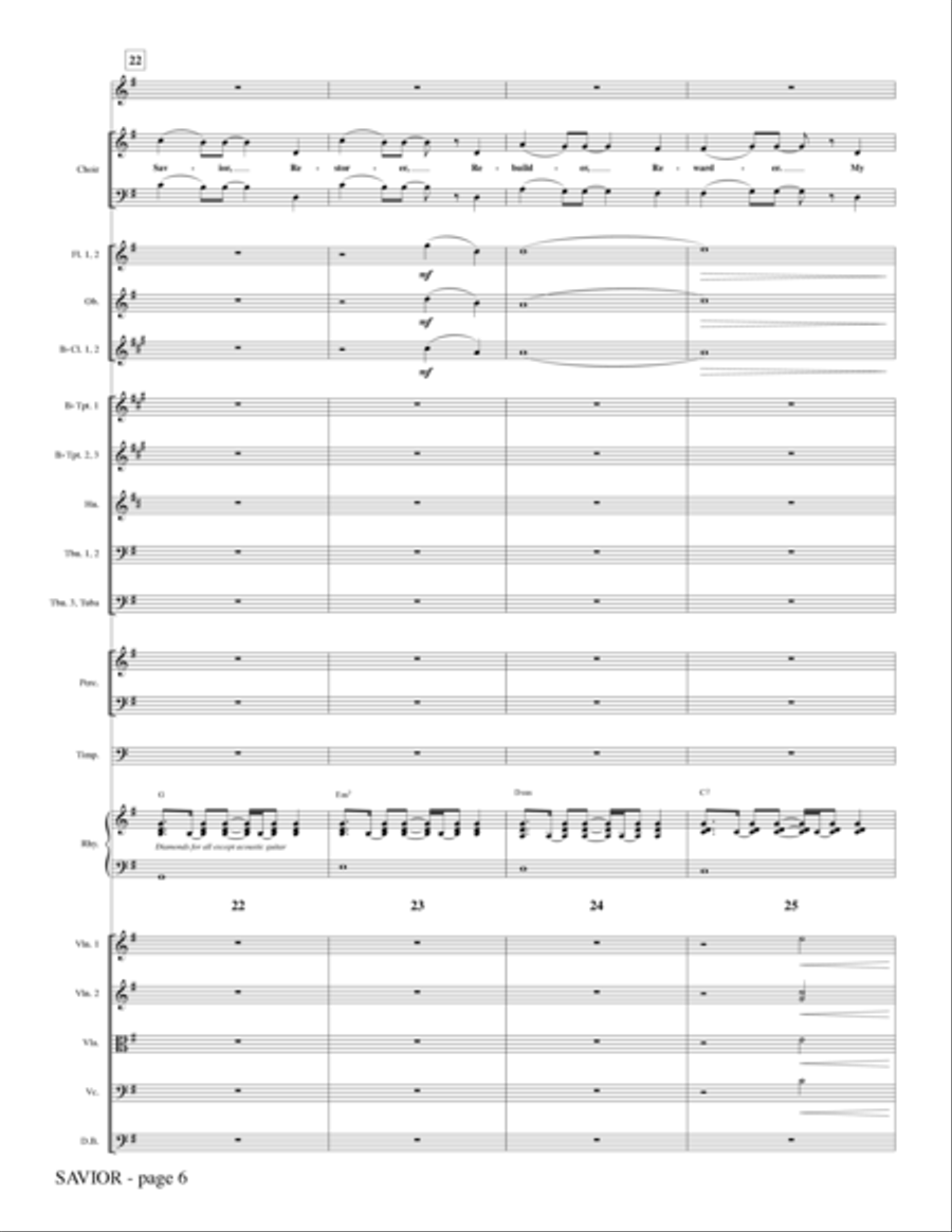 Savior - Full Score Savior - Full Score Choir scores gallery preview page 6