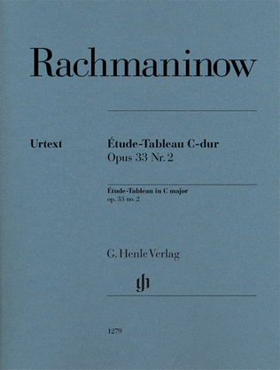 Book cover for Etude-Tableau in C Major, Op. 33 No. 2