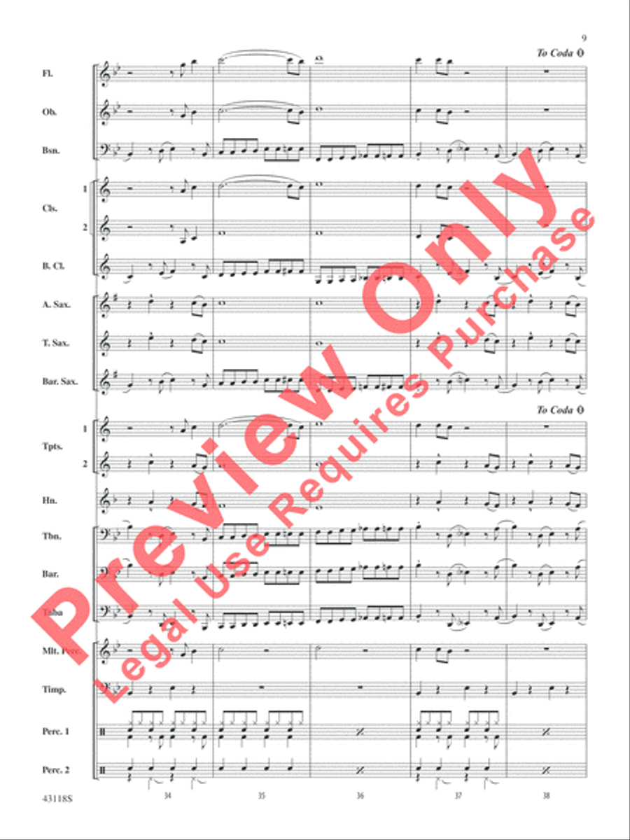 Domino Concert Band scores gallery preview page 10