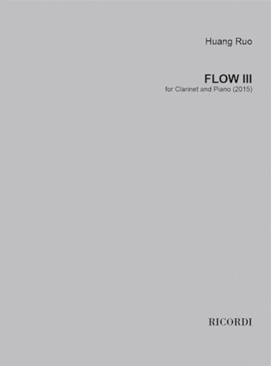 Flow III Clarinet Solo scores gallery preview page 1
