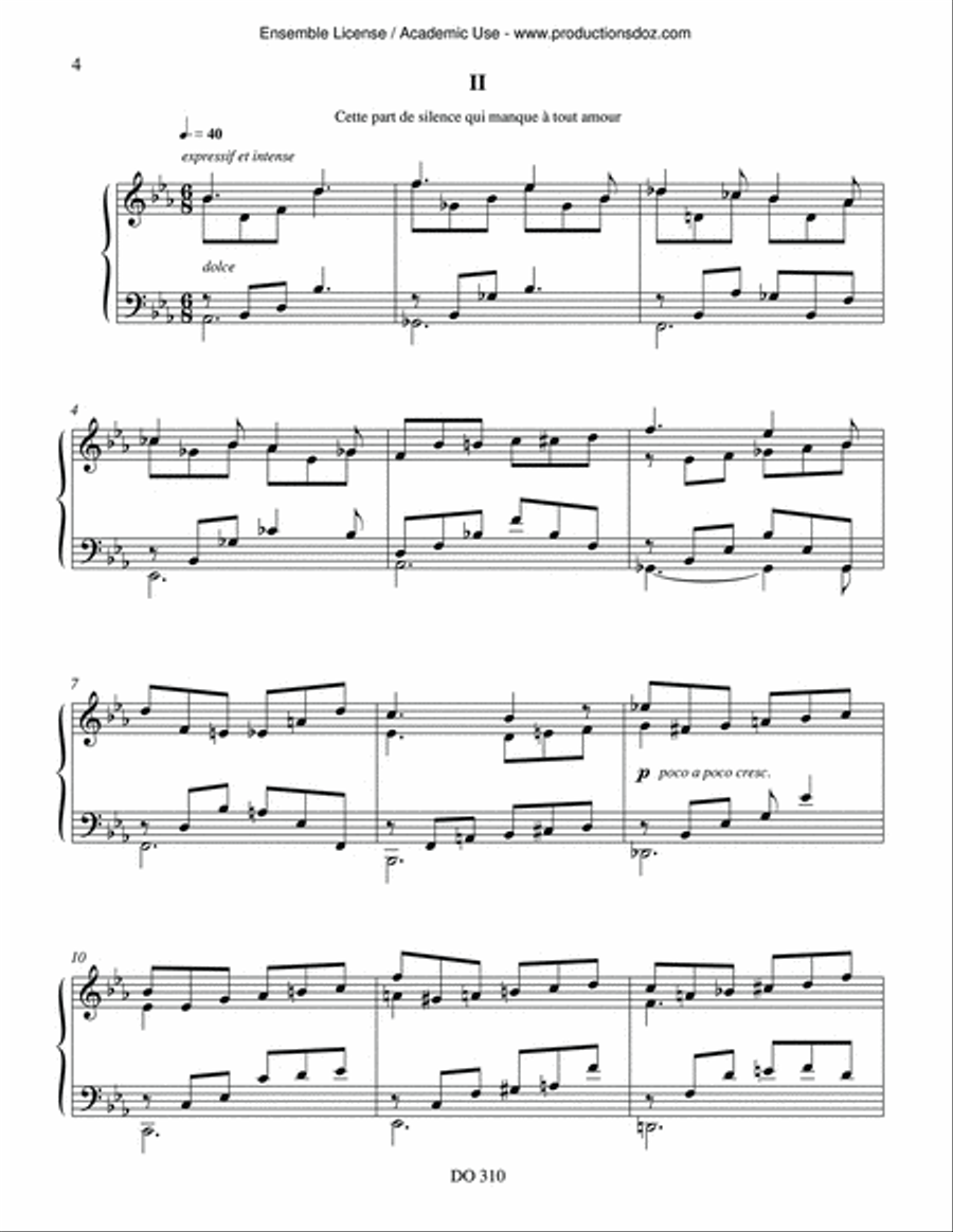 Belles-de-nuit Belles-de-nuit Piano Solo scores gallery preview page 4