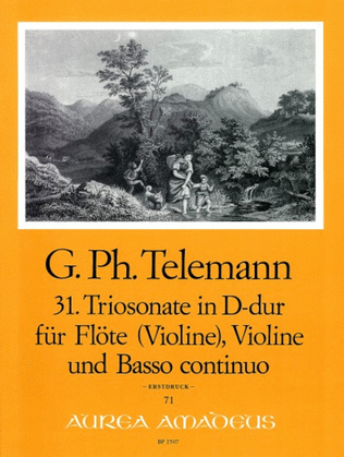 Book cover for 31st Trio sonata D major TWV 42:D17