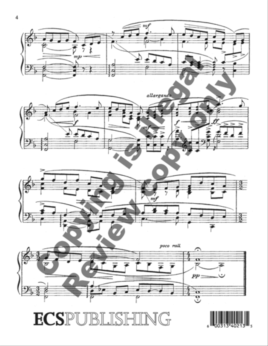 Londonderry Air Piano Solo scores gallery preview page 4
