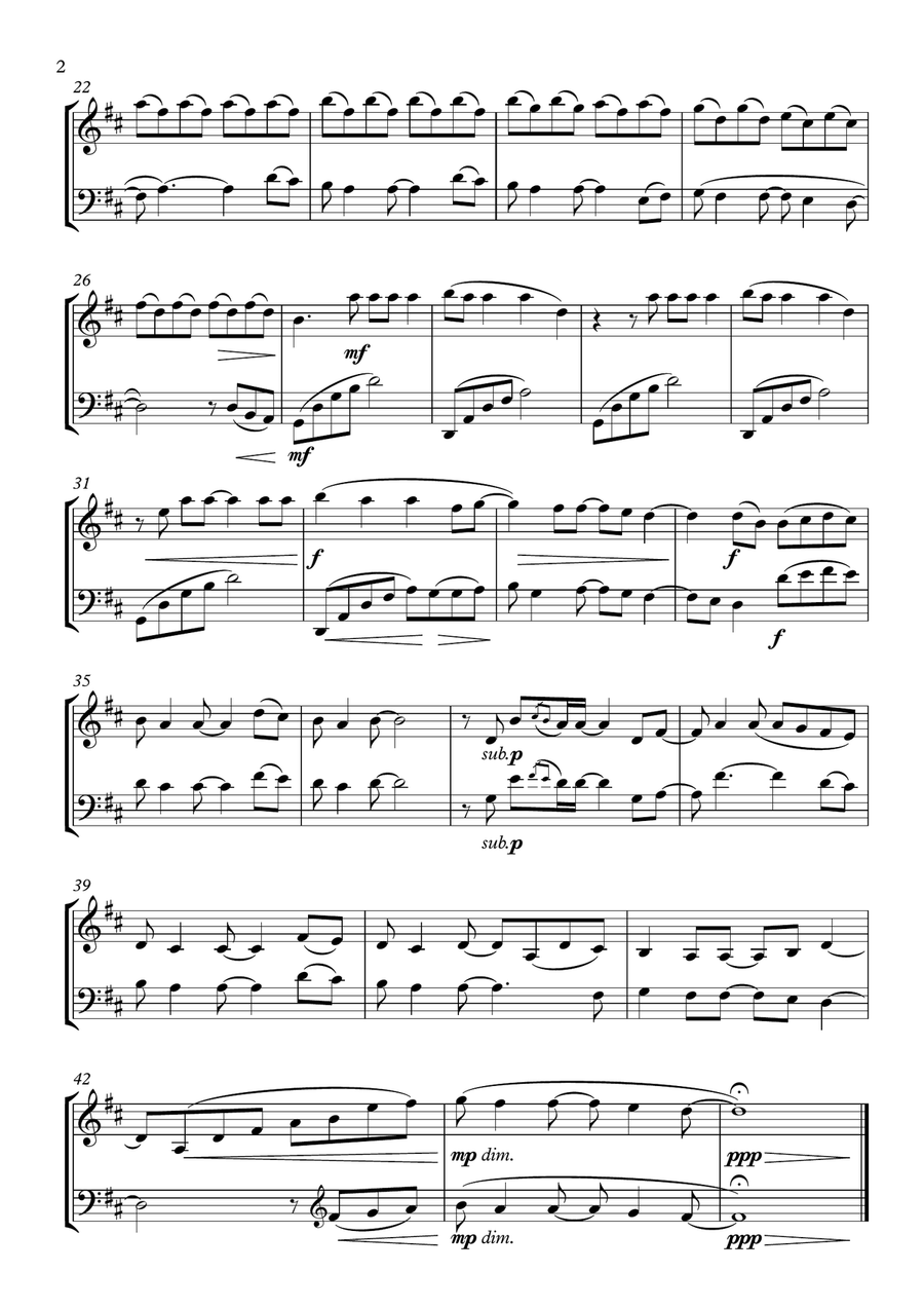Fields Of Gold String Duet scores gallery preview page 3