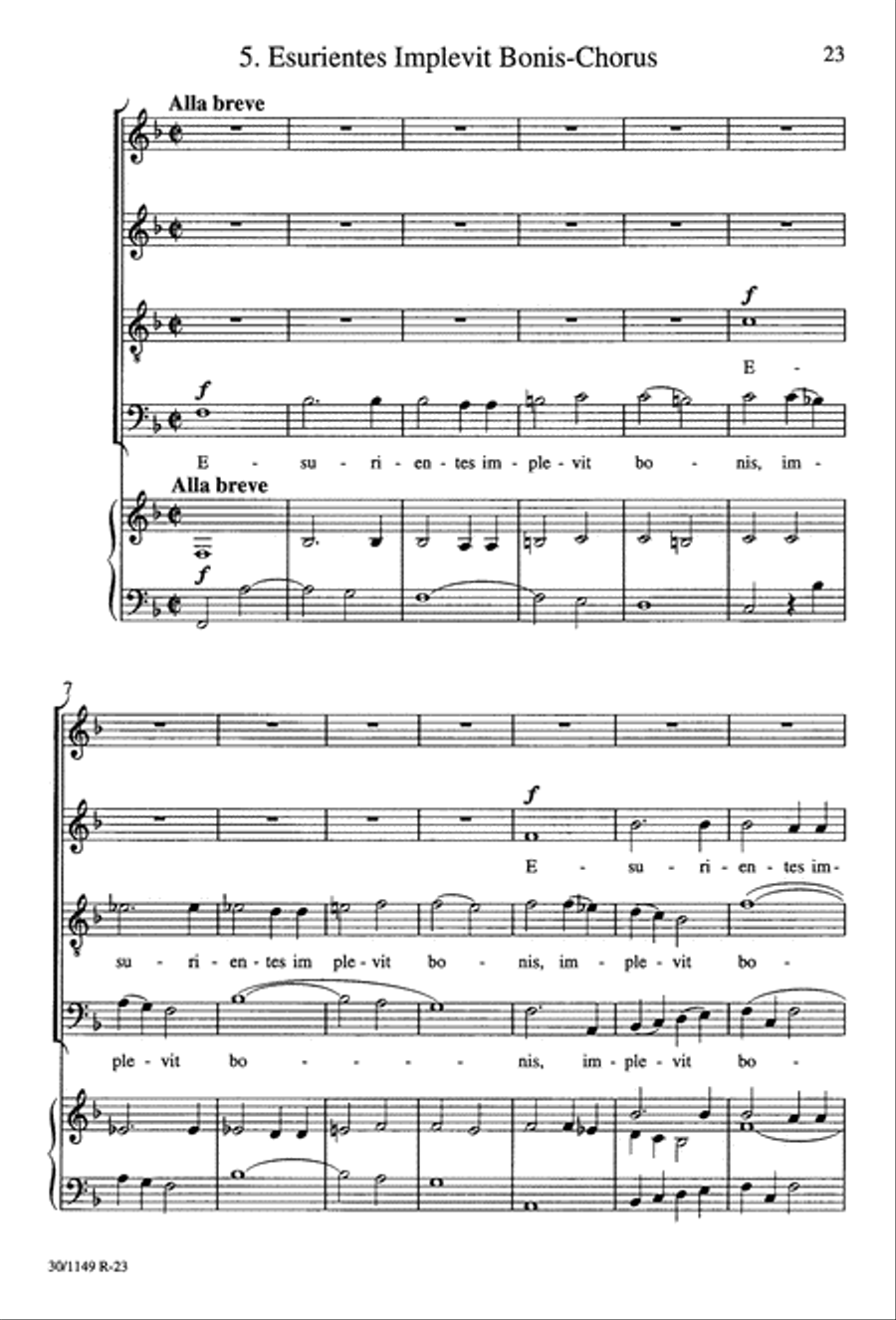 Magnificat in F - Choral Score 4-Part scores gallery preview page 33