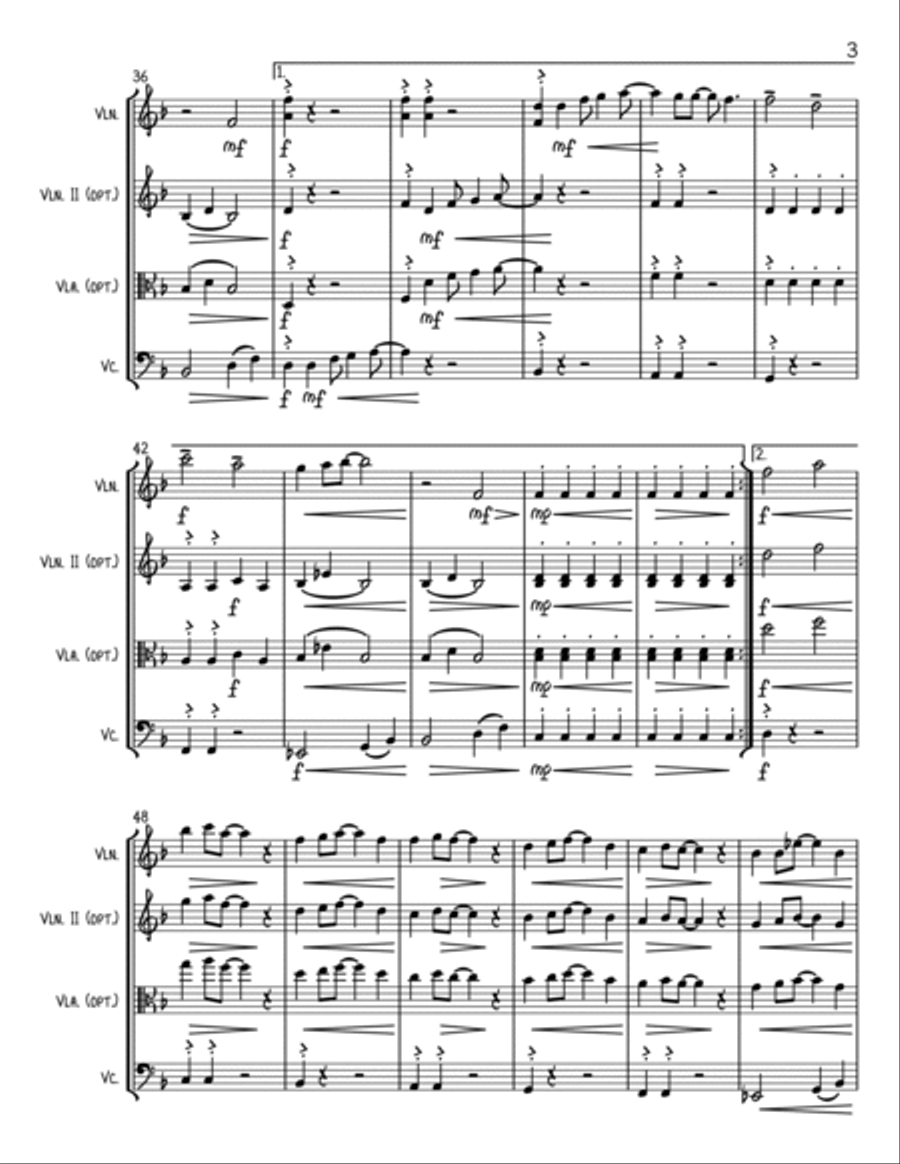 Mr. Blue Sky Mr. Blue Sky String Trio scores gallery preview page 3
