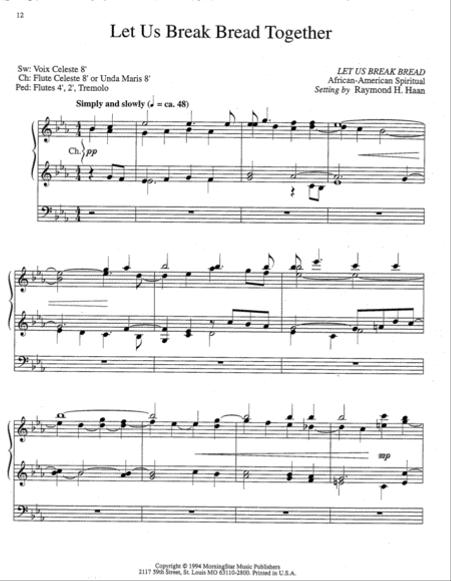 Three Spirituals for Organ Organ Solo scores gallery preview page 4