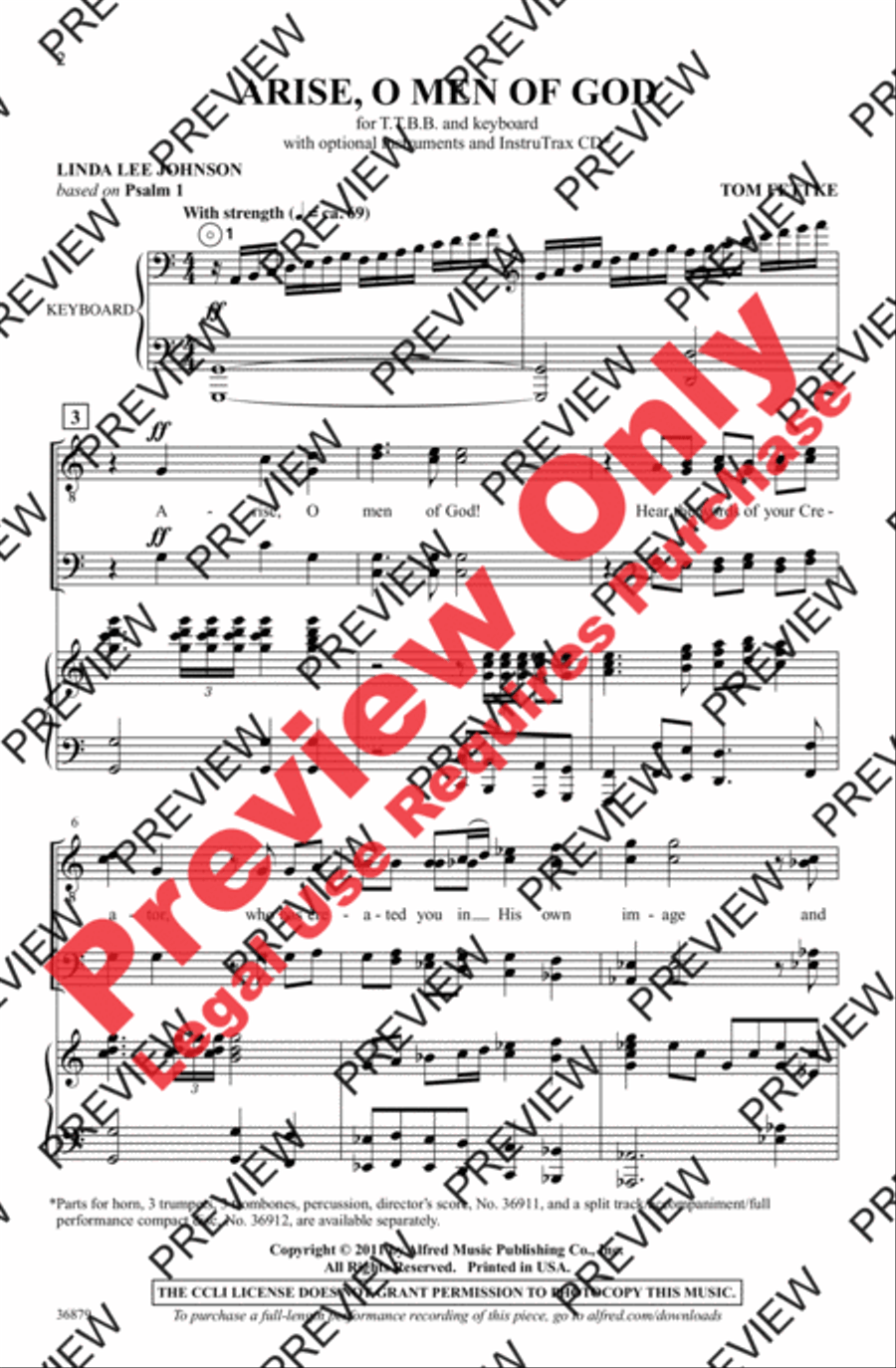 Arise, O Men of God Arise, O Men of God Men's Choir scores gallery preview page 2