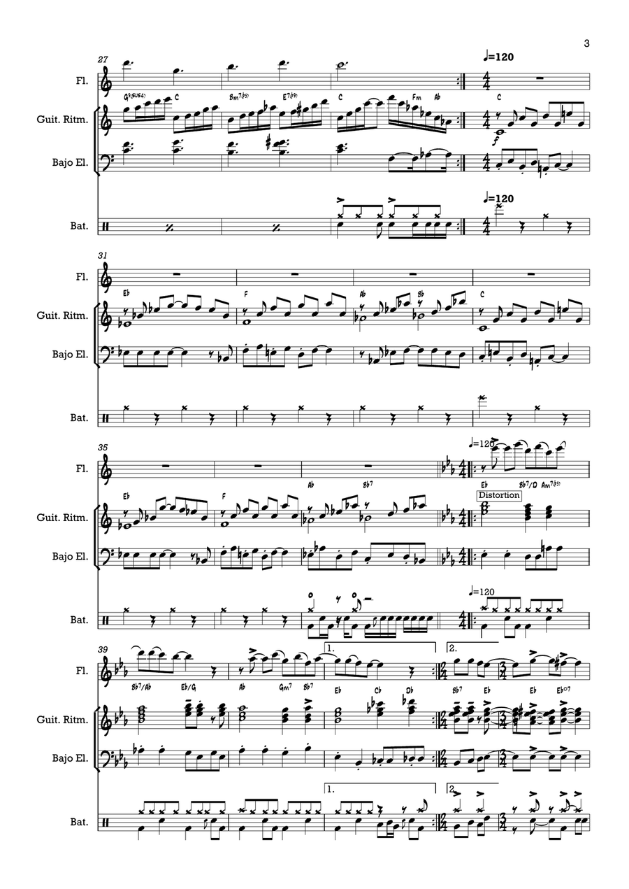 El Sapo (Son) El Sapo (Son) Small Ensemble scores gallery preview page 3