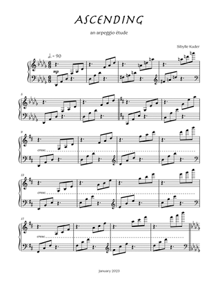 Ascending ~ an arpeggio étude for (Late) Intermediate Solo Piano