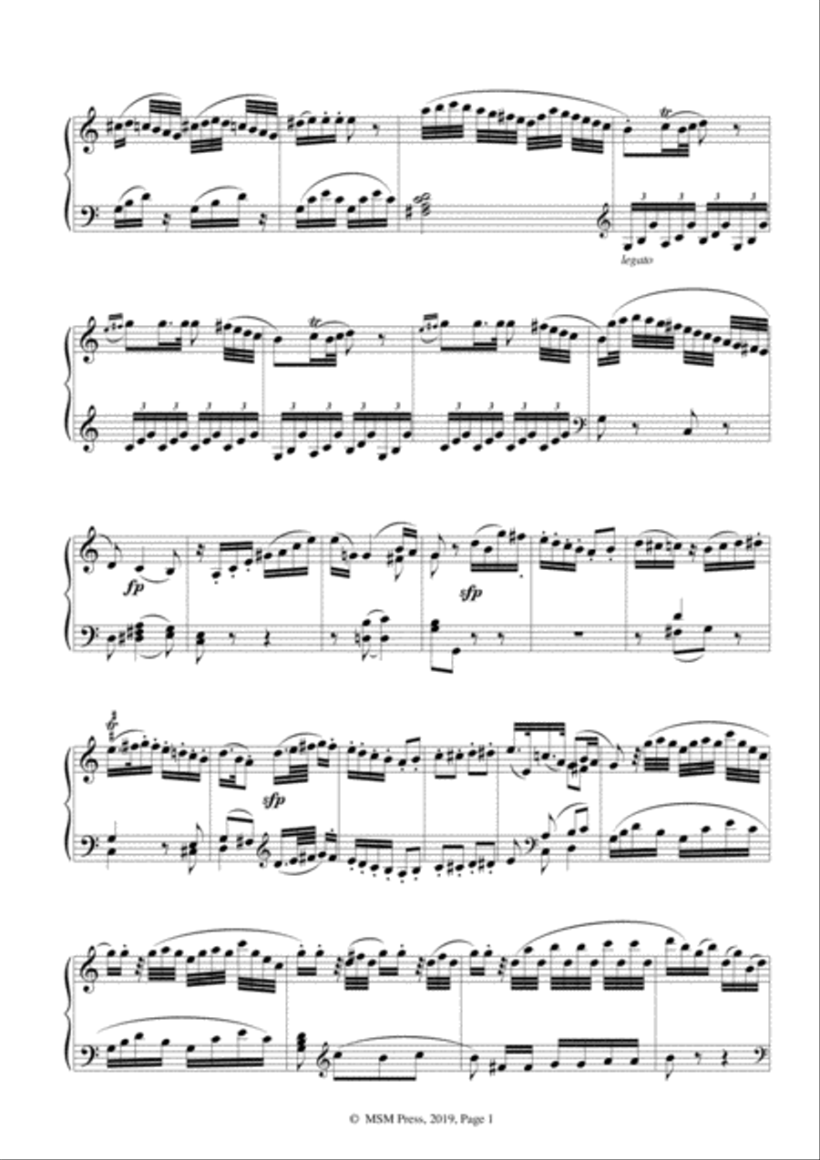 Mozart-Piano Sonata No.10 in C Major,K.330 Piano Solo scores gallery preview page 4