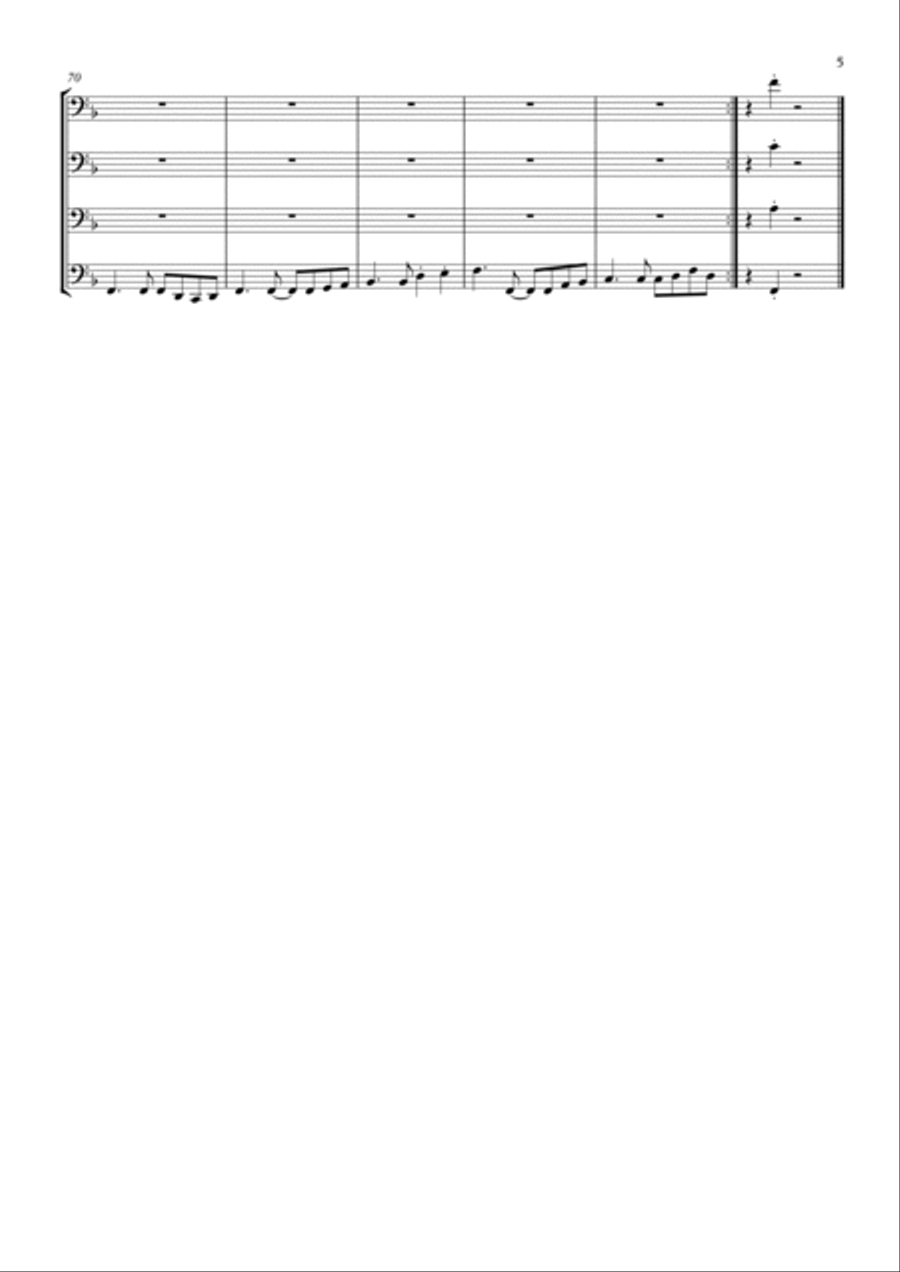 Brown Eyed Girl Woodwind Quartet scores gallery preview page 5