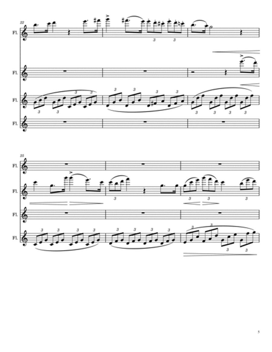 Giuseppe Verdi (1813-1901) - Va, Pensiero (Chorus of the Hebrew Slaves) from Nabucco for Flute Quart image number null