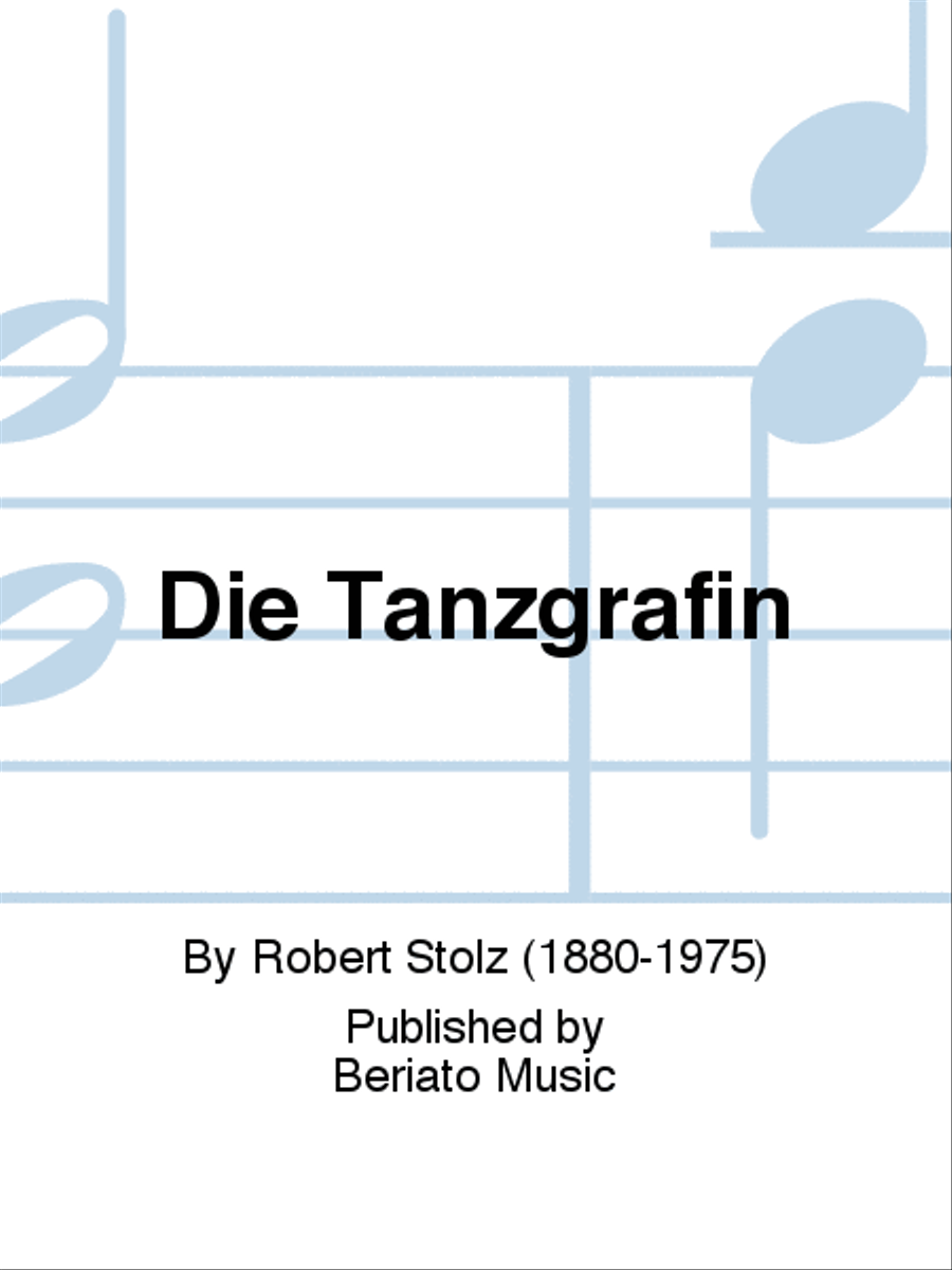 Die Tanzgräfin Piano scores gallery preview page 1