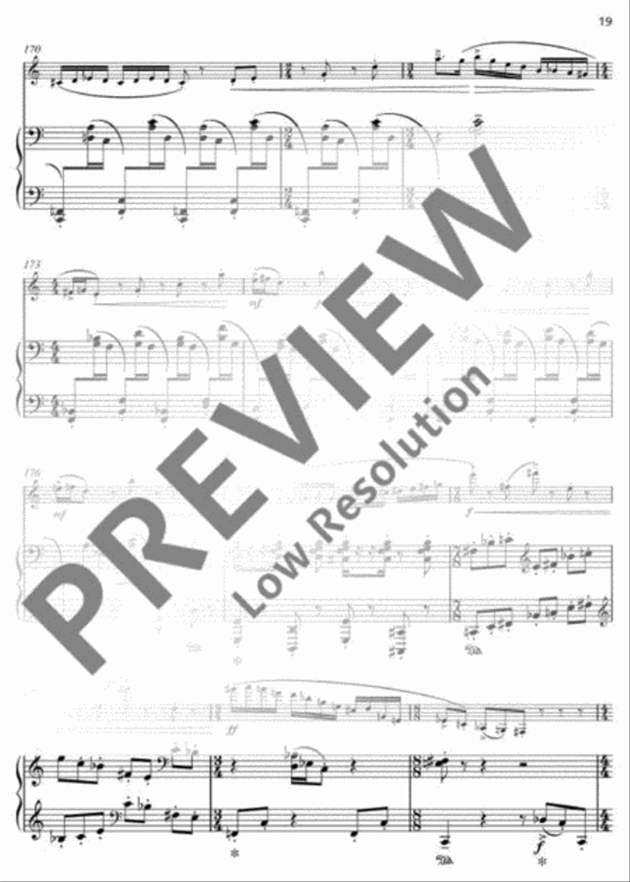 Our Lady's Minstrel B-Flat Clarinet scores gallery preview page 20