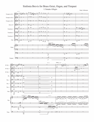 Sinfonia Brevis for brass octet, organ, and timpani