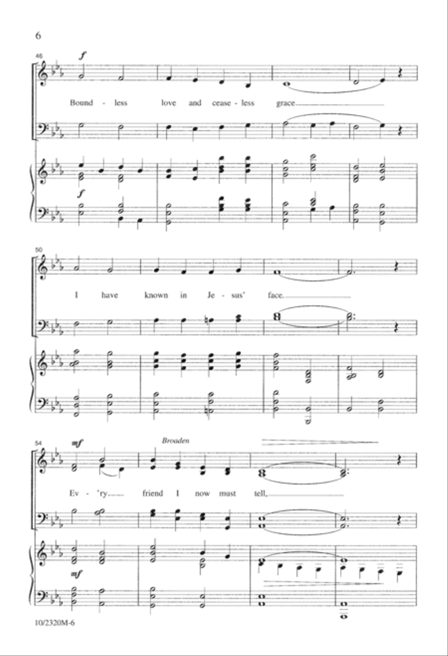Come, Meet Jesus at the Well 4-Part scores gallery preview page 7