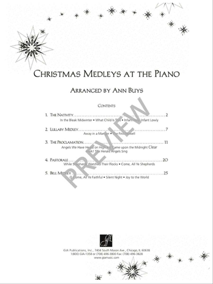 Christmas Medleys at the Piano Piano Solo scores gallery preview page 3