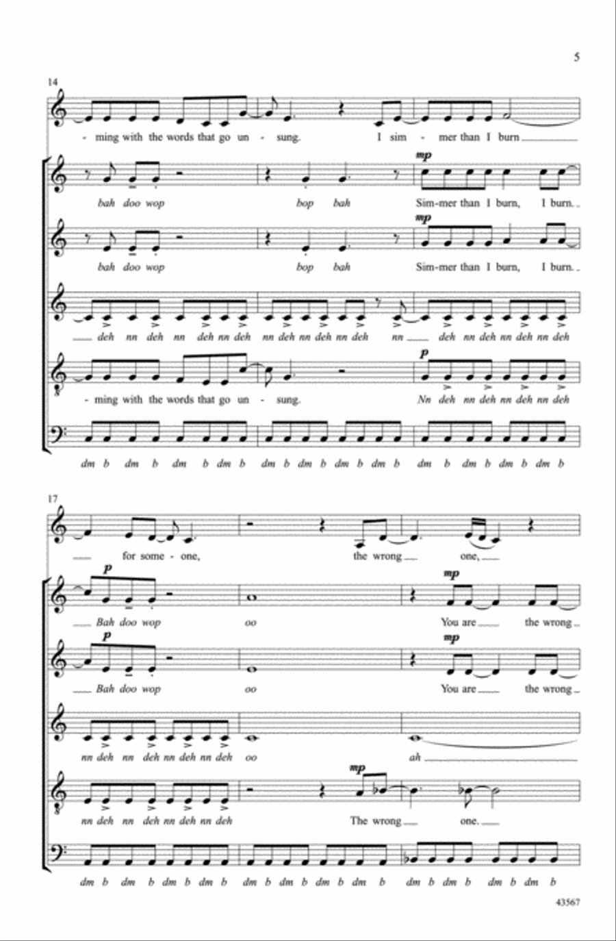 Gonna Get Over You A Cappella scores gallery preview page 4
