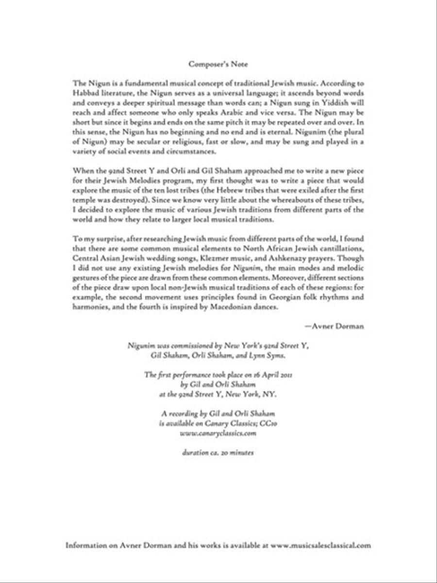 Nigunim (Violin Sonata No. 3) Violin Solo scores gallery preview page 3