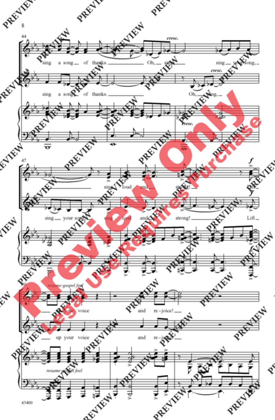 Lift Up Your Voice! Women's Choir scores gallery preview page 7
